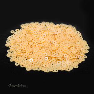 Пайетки 3мм плоские Giallo (#2014)
