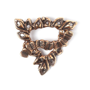 "Мхи и травы", замок-тоггл, ант. бронза, 1 шт. (#2885)