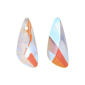Crystalbird 6690 подвеска Крыло 23 мм, Crystal Shimmer (#001SI), 1 шт.