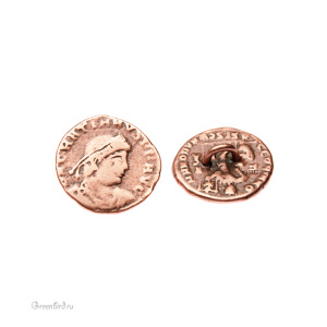 JBB Пуговица "Римская монета", ант. медь (J233-17)