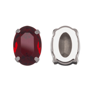 Crystalbird 4120 ÐÐ²Ð°Ð» 14x10 Ð¼Ð¼ Ð² Ð¾Ð¿ÑÐ°Ð²Ðµ, ÑÐ¾Ð´Ð¸Ð¹, Ð¸Ð½Ð´Ð¸Ð¹ÑÐºÐ¸Ð¹ ÑÐ¸Ð°Ð¼ (#K327), 1 ÑÑ.