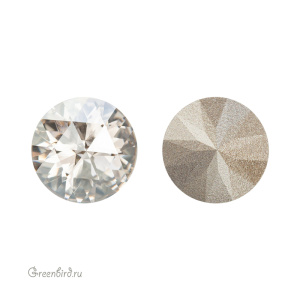 1401 Rose Cut Round Stone 10 мм – Silver Shade (#001SSHA)