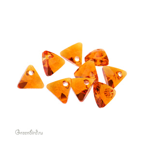Swarovski 6628 подвеска Треугольник 8 мм, танжерин (#259), 1 шт.