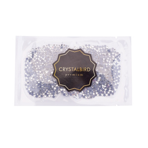 Crystalbird Клеевые стразы круглые SS10, прозрачный (#001), уп. 1440 шт.