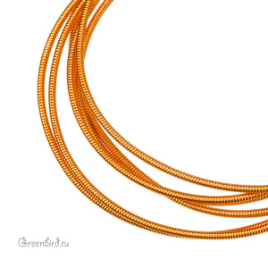 Канитель жесткая 1,25 мм, оранжевый (KAN9027)