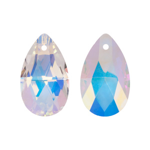Crystalbird 6106 подвеска Капля 22 мм, Crystal Shimmer (#001SI), 1 шт.