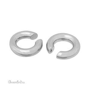 Кафф-колечко, родий, 1 шт. (#SV1701-K02)