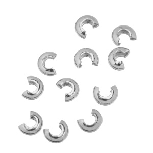 Бусина на кримп 4 мм, родий, уп.10 шт. (#SV1701-CC-11R-10)