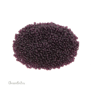 Бисер чешский круглый Preciosa Round 15/0, Deep Amethyst (#20080), 5 г