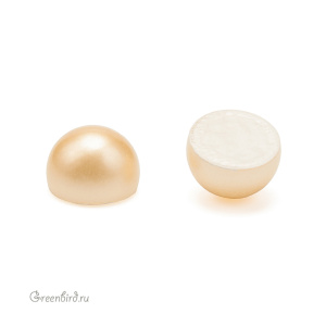 Swarovski 2081/2 Термостразы Кабошон Жемчужина SS34, винтажное золото (#001VGPRL), 1 шт.