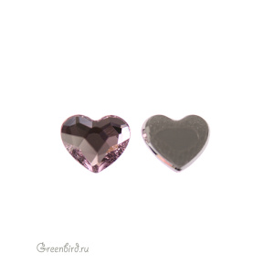 2808 Кристалл горячей фиксации Heart 6 мм – Rosaline (#508), 1шт.