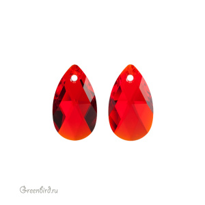 6106 подвеска Pear Shaped 22mm – Light Siam (#227)