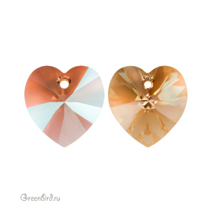 6228 подвеска Heart Fancy Stone 18mm – Light Colorado Topaz Shimmer (#246SHIM)