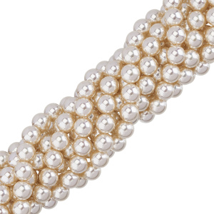 Жемчуг Crystalbird, круглый, 10 мм, Luster Light Gold, нить (#511)