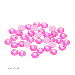 Swarovski 2088 Клеевые стразы круглые SS12, электрик розовый делайт (#001L137D), уп. 36 шт.