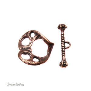 "Танец модерна", замок-тоггл, ант. бронза, 1 шт. (#2051)