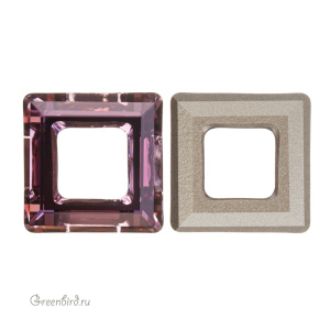 Swarovski 4439 Квадрат 14 мм, античный розовый (#001ANTP), 1 шт.
