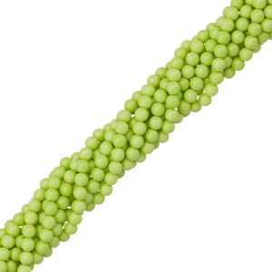 Жемчуг "Майорка" 6 мм, салатовый, нить (#Maj-136)