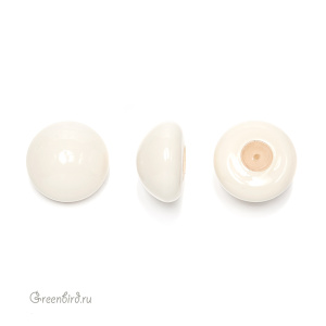 Жемчуг полупросверленный кабошон 16 мм #5817 Ivory (#708)