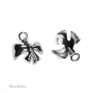 58M001 Компонент для вклеивания жемчуга 8 мм, родий, 1 шт.