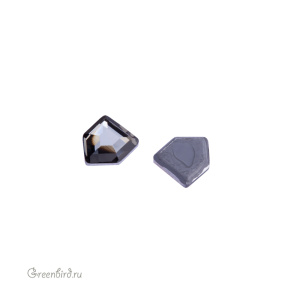 Swarovski 2775 Термостразы Пентагон 5x4,2 мм, черный алмаз (#215), 1 шт.