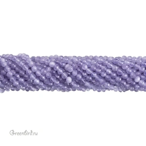 Бусины граненые "Шар" 4 мм, фиолетовый, нить (#SVA-BEAD-314)