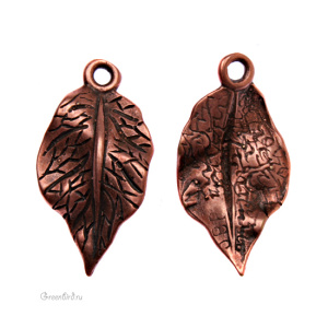 JBB Подвеска "Лист", ант. медь (J91-2010)