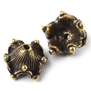 "Дети природы", чашечка, ант. латунь, 1 шт. (#Л0518)