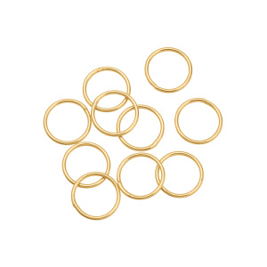 Коннектор-кольцо 10 мм, толщ. 1 мм, цв.золото, уп. 10 шт. (#CN-RG-018G)