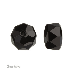 Swarovski 5045 Бусина Рондель 8 мм, черный (#280), 1 шт.