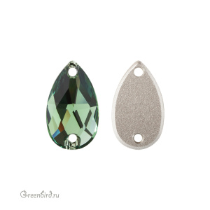 Swarovski пришивные 3230 Капля 18х10,5 мм, эринит (#360), 1 шт.