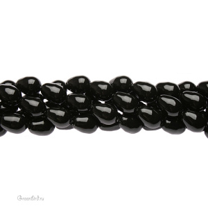 Жемчуг капля 11x8мм #5821 Mystic Black (#335)