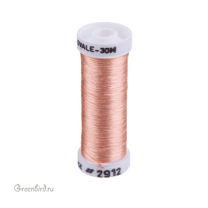 Шелковая нить AVAS Soie Ovale, персиковый, 30 м (#2912) Шелковая нить AVAS Soie Ovale, персиковый, 30 м (#2912)