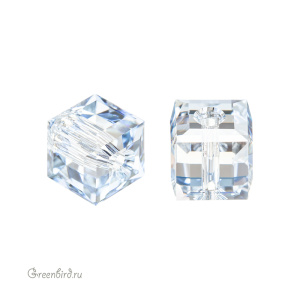 Swarovski 5601 Бусина Куб 6 мм, голубая дымка B (#001BLSB), 1 шт.