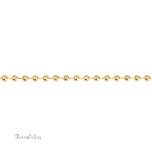 Цепочка фигурная "Шарики" 3 мм, золото, 10 см (#SVA-Chain-34G)