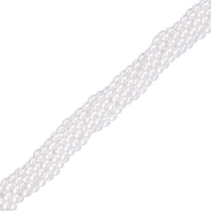 Crystalbird Жемчуг Рис 3,5x4,5 мм, снежно-белый, нить (#84)