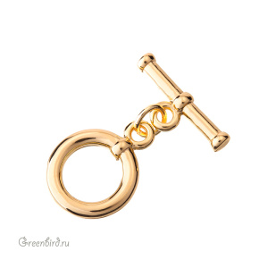 Замок-тоггл, золото, 1 шт. (#SV1701-T01)