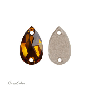 Swarovski пришивные 3230 Капля 12х7 мм, светлый янтарь (#1002), 1 шт.