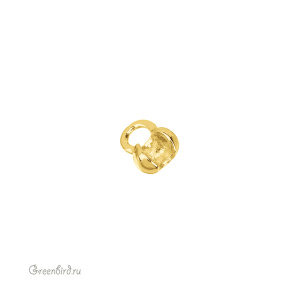 Наконечник-каллот для цепочки с шариками, золото, 1 шт. (#SV1701-CLTT13G)