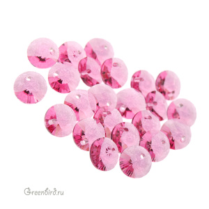 6428 подвеска Mini Disk Pendant 6mm – Rose (#209)