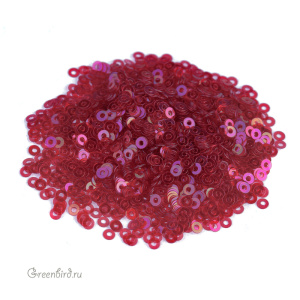 Пайетки 2мм плоские Rosso (#109)
