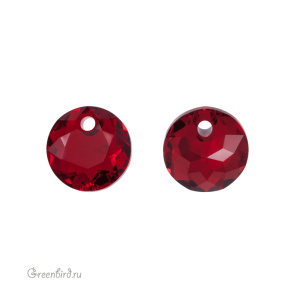 Swarovski 6430 подвеска круглая 8 мм, сиам (#208), 1 шт.