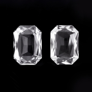 Crystalbird 4627 Октагон 14x10 мм, прозрачный (#001UF), без фольгирования, уп. 4 шт.