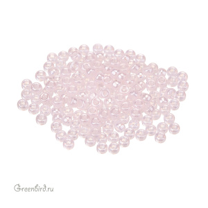 Бисер чешский Matubo цилиндрический 8/0, Luster Opal Light Pink (#L71200), 5 г