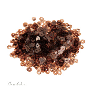 Пайетки 4мм плоские Tartaruga (#8260)