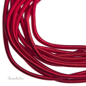 Канитель мягкая 1 мм, красный (KAN4987)