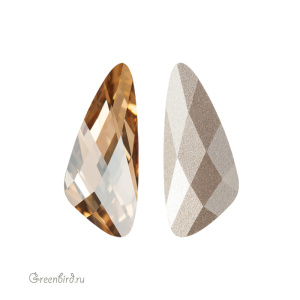 Swarovski 4790 Крыло 18x7,5 мм, золотистая дымка (#001GSHA), 1 шт.