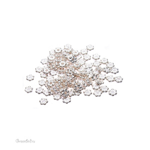 Упаковка 50 шт.: спейсер 3 мм, серебро (#TC-0418-11)