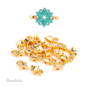 CYMBAL Концевик "Kleftiko" для GemDuo, 24K Gold Plate, 1 шт. (#GD-012050-GP)