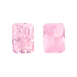Crystalbird Фианит прямоугольный 14x10мм, бледно-розовый, 1 шт. (#CBFN-RC-08)